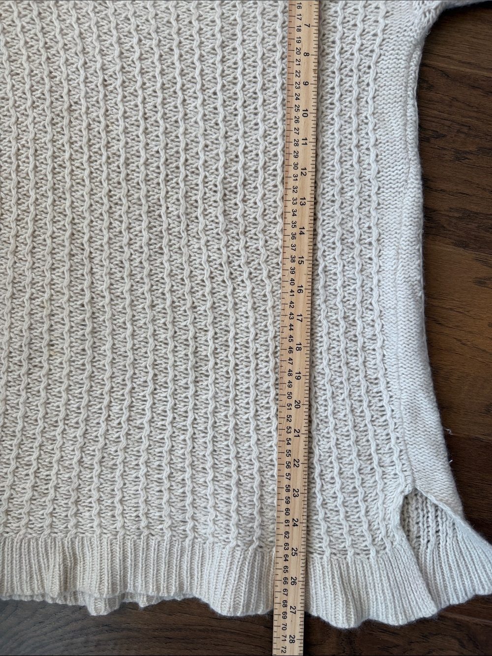 Calypso St. Barth Cream 100% Cashmere Cable Knit Crewneck Sweater S - Picture 7 of 10